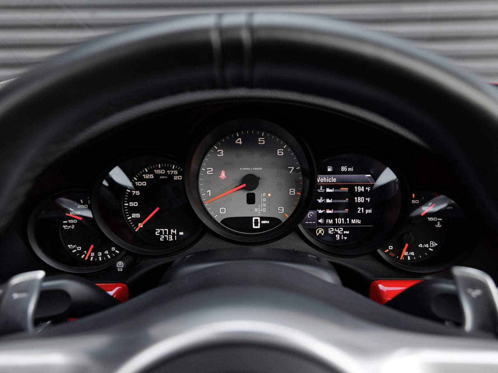2016 Porsche 911 Targa 4S interior