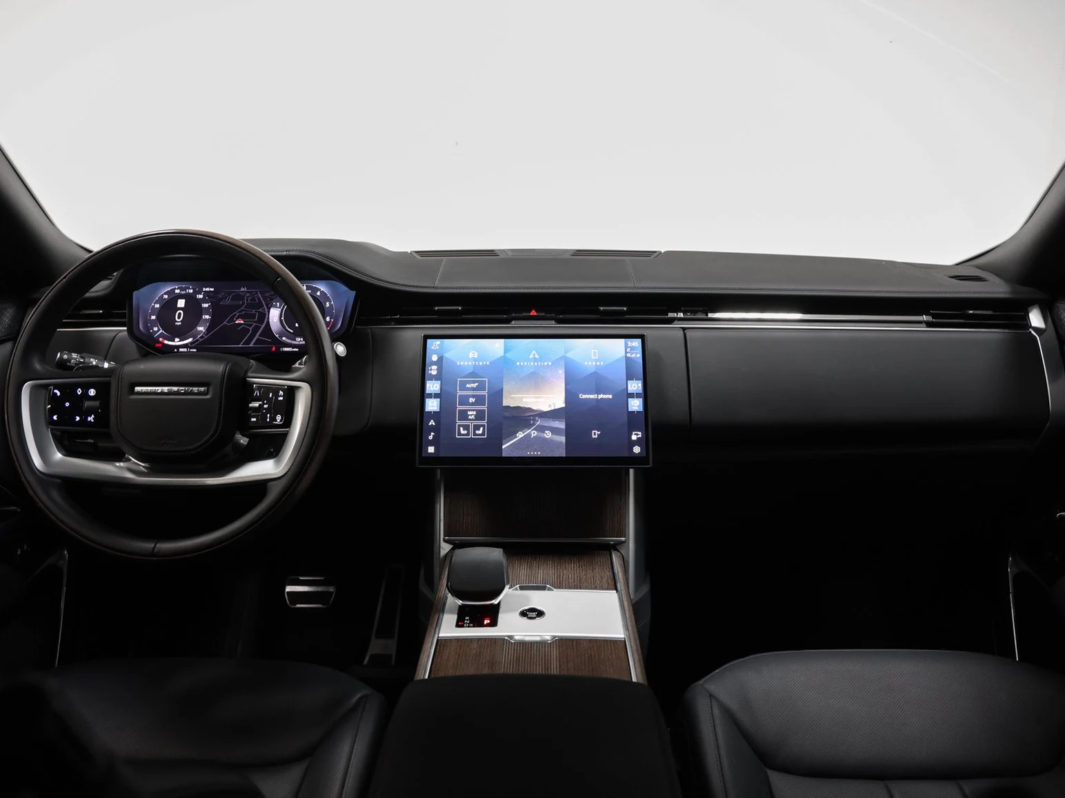 2025 Land Rover Range Rover Plug-In Hybrid Autobiography interior, dashboard, Ebony / Ebony leather