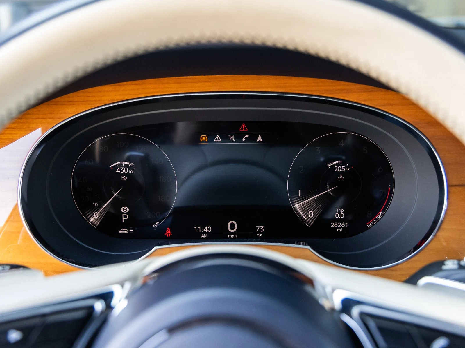 2021 Bentley Bentayga V8 interior, Beige / Blue leather