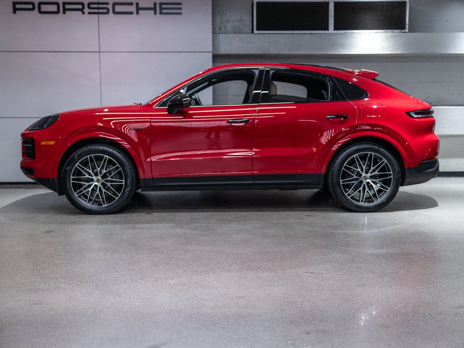 2025 Porsche Cayenne E-Hybrid Coupe for sale, exterior, Carmine Red