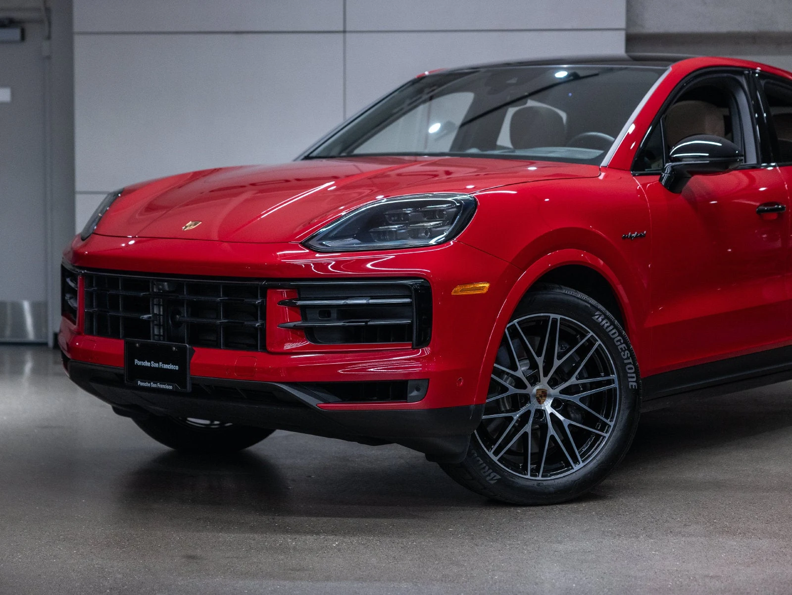 2025 Porsche Cayenne E-Hybrid Coupe for sale, exterior, Carmine Red
