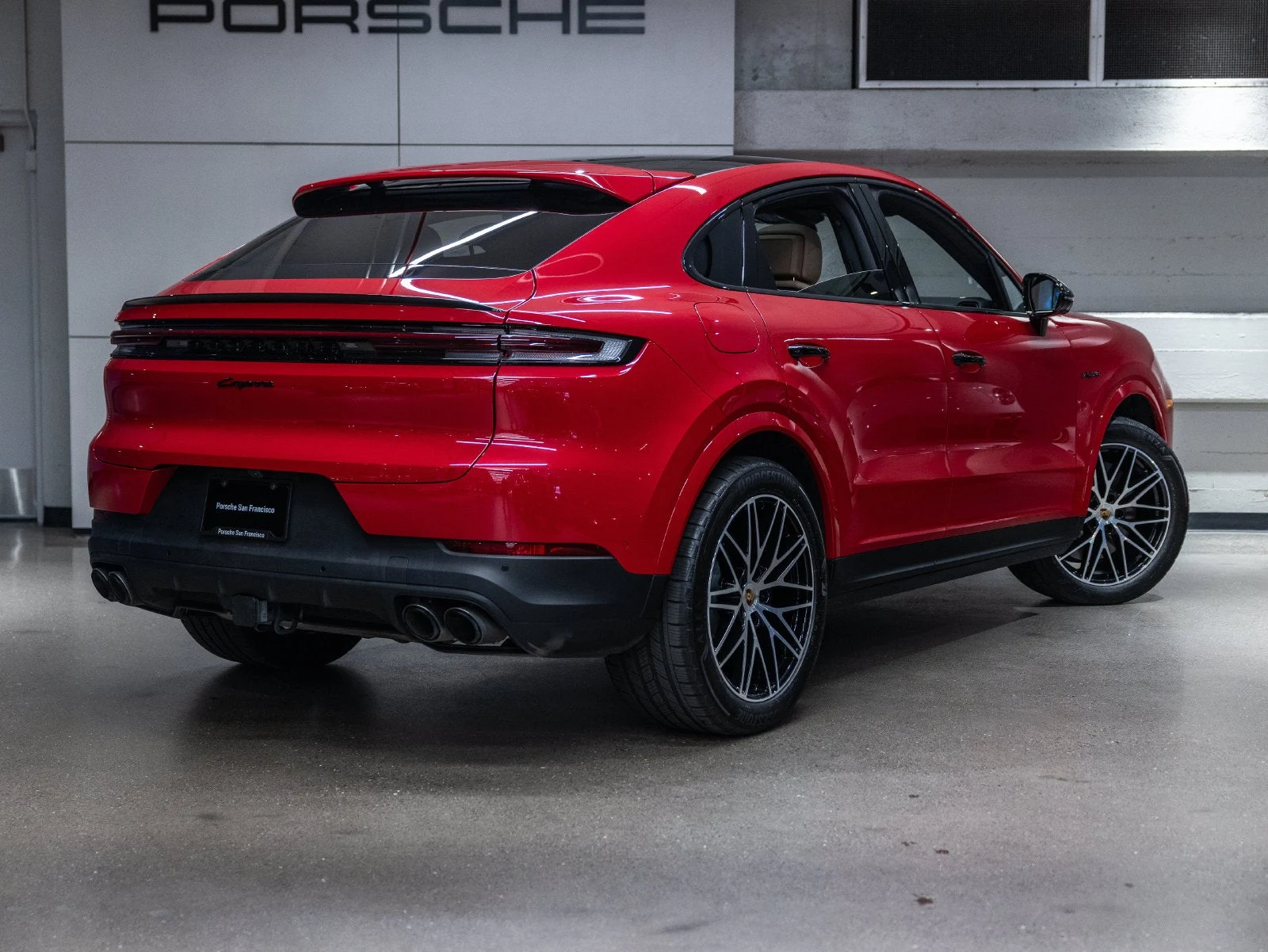 2025 Porsche Cayenne E-Hybrid Coupe for sale, exterior, Carmine Red