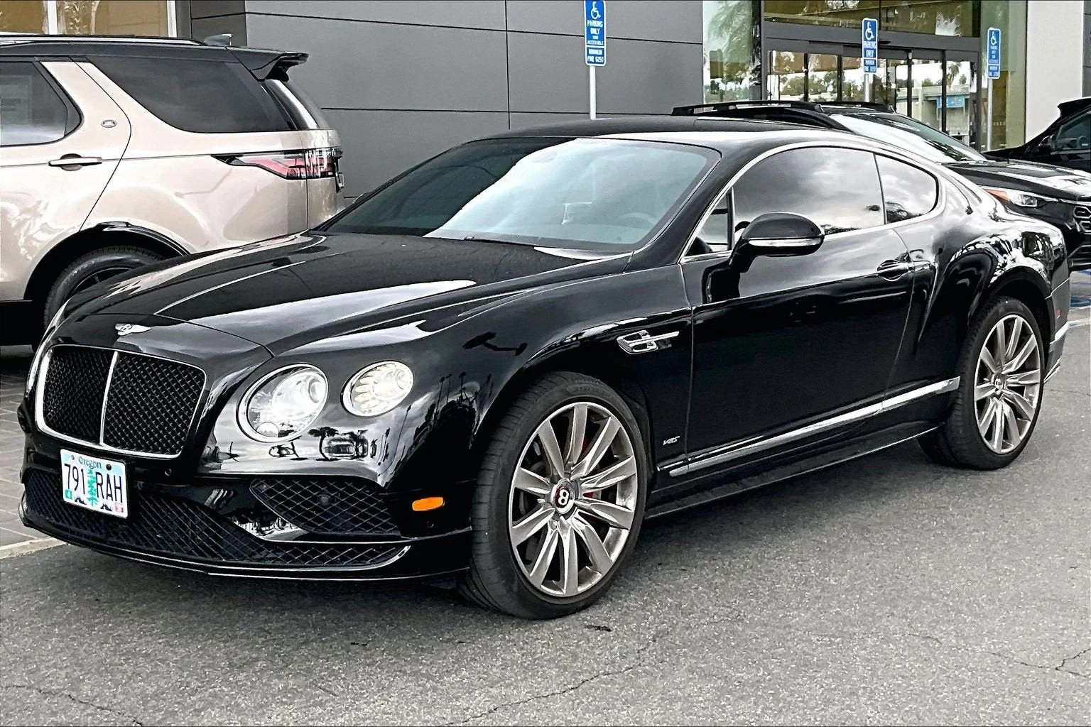 2016 Bentley Continental GT V8 for sale, exterior, Black Crystal Metallic