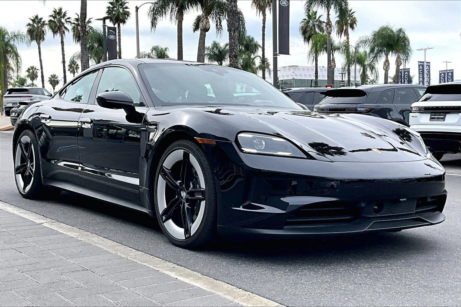 2025 Porsche Taycan for sale, exterior, Jet Black Metallic