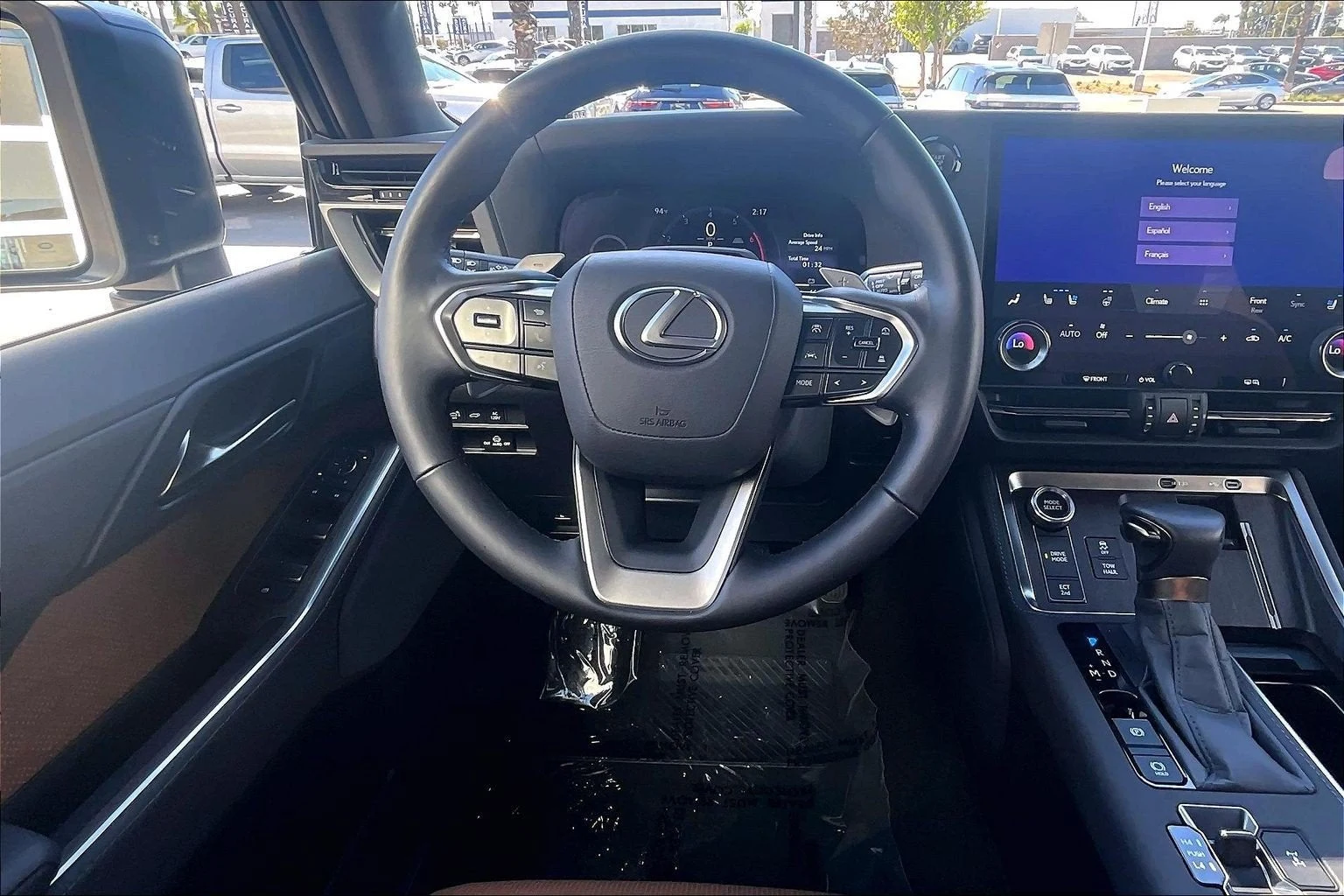 2026 Lexus GX 550 Luxury+ interior, Tan semi-aniline leather