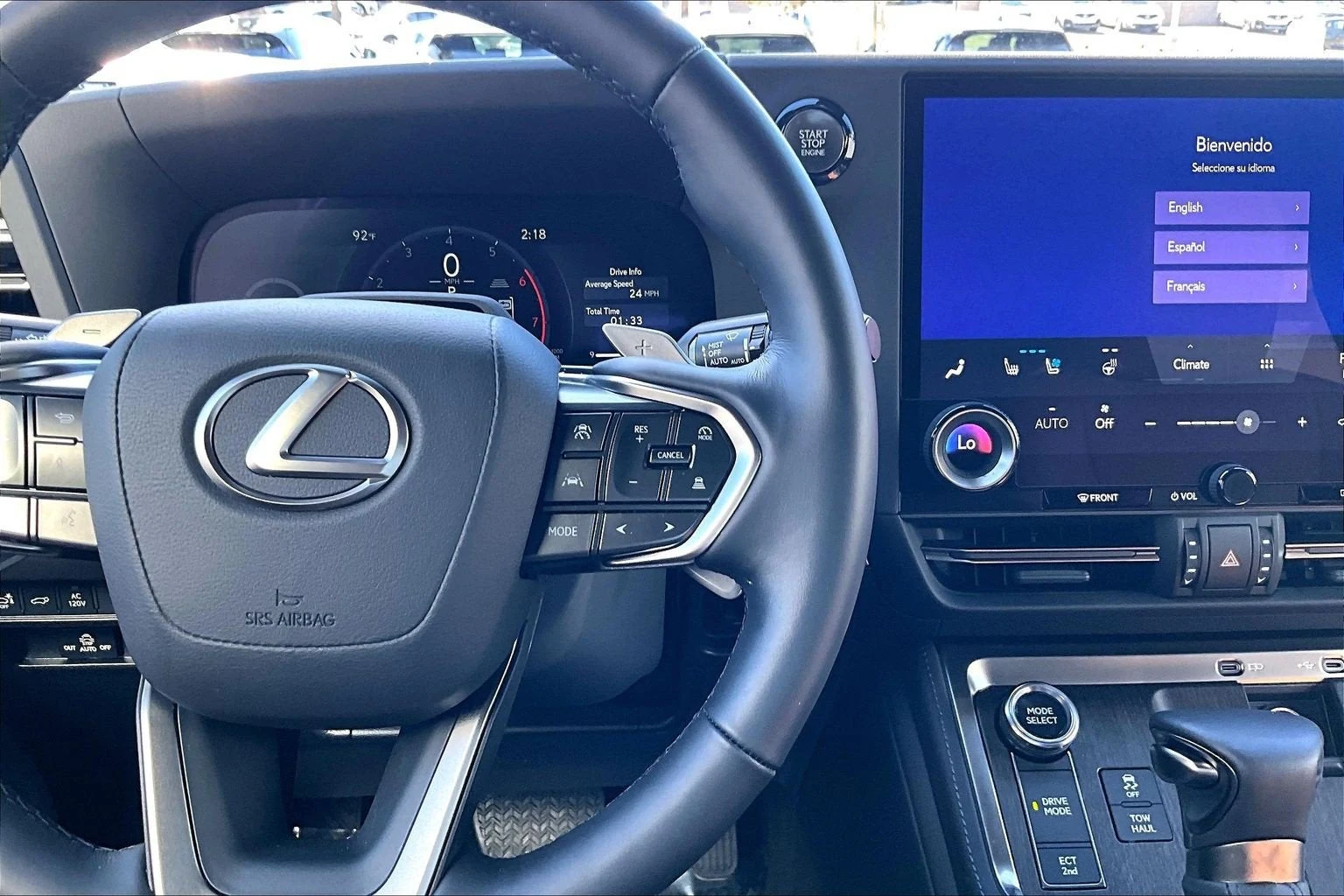 2026 Lexus GX 550 Luxury+ interior, Tan semi-aniline leather
