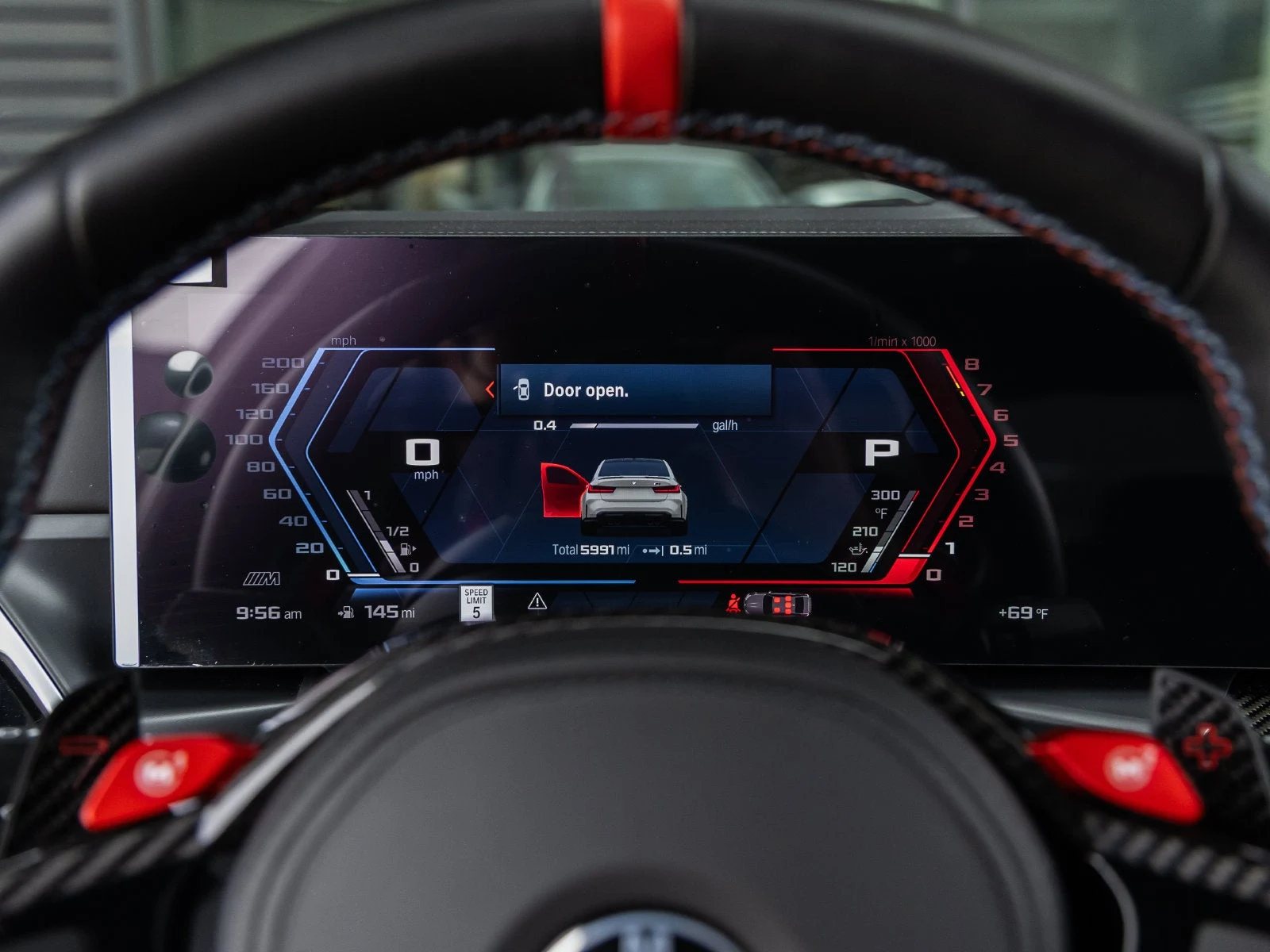 2026 BMW M3 Competition Sedan interior, Black Full Merino leather