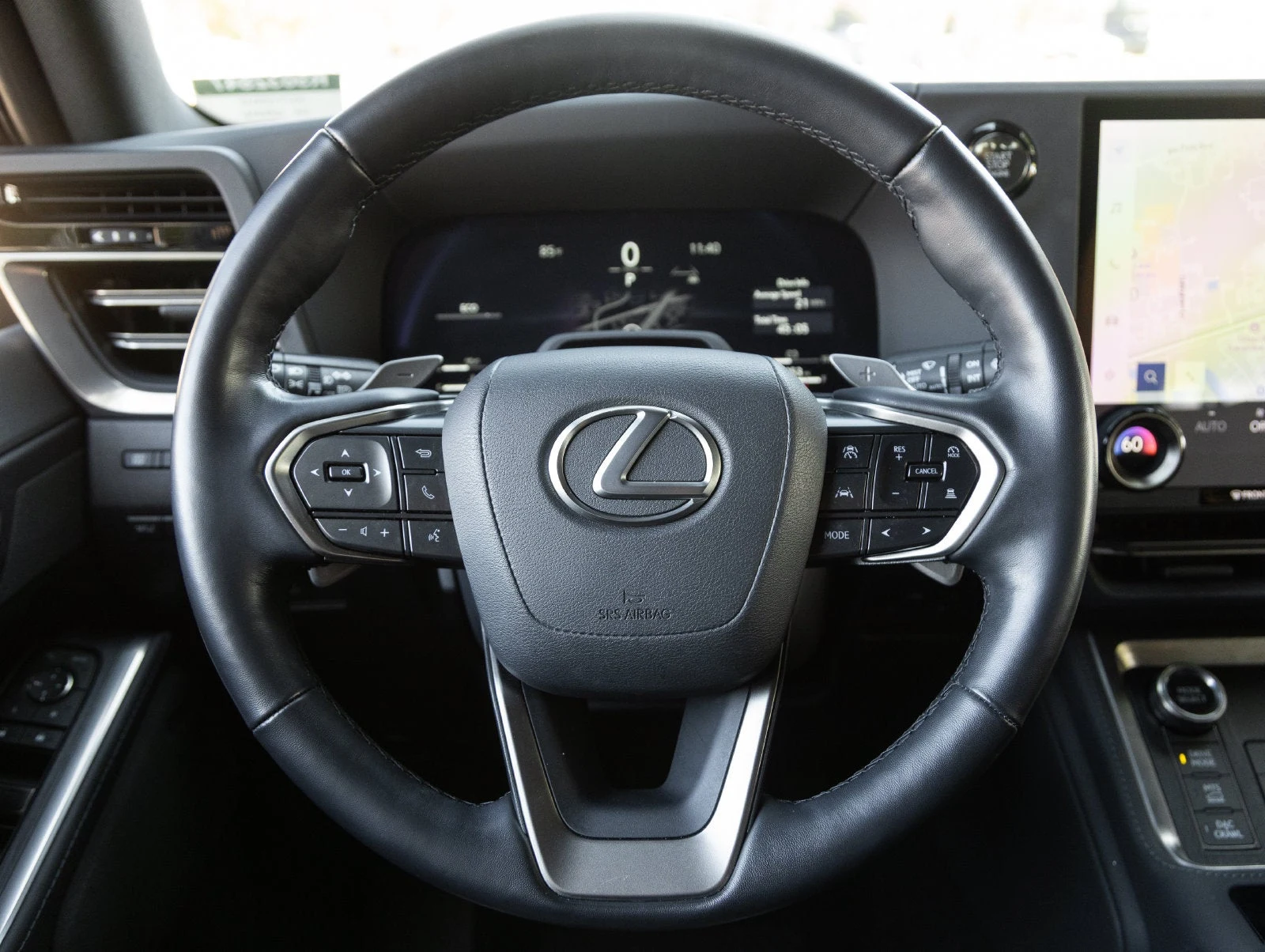 2024 Lexus GX 550 interior, steering wheel, Chateau / Olive NuLuxe