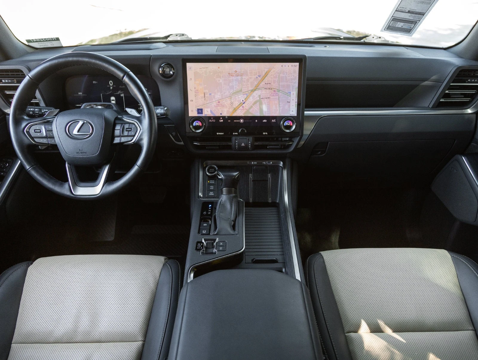 2024 Lexus GX 550 interior, dashboard, Chateau / Olive NuLuxe