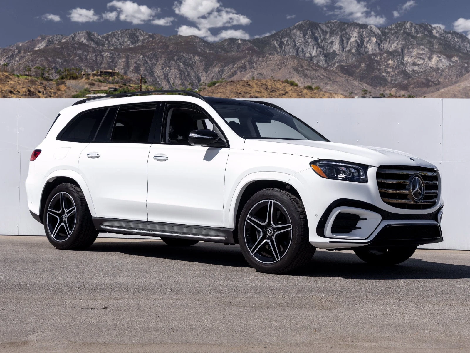 2026 Mercedes-Benz GLS 450 4MATIC for sale, front three-quarter view, Polar White