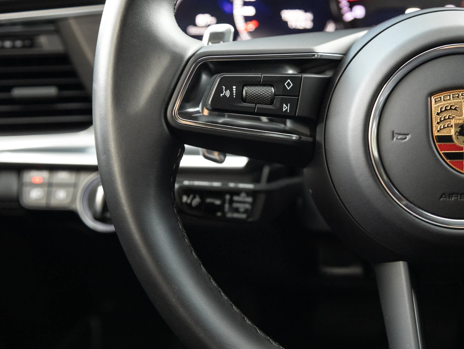 2023 Porsche Panamera Platinum Edition interior, Black leather