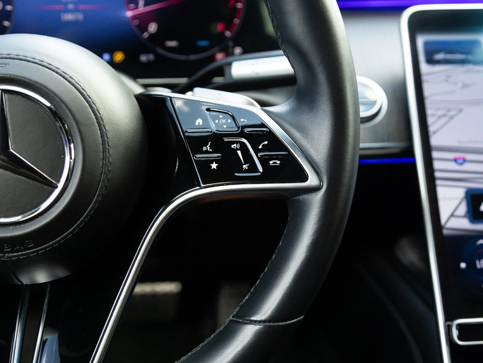2023 Mercedes-Benz S 580 4MATIC interior, Black Nappa leather