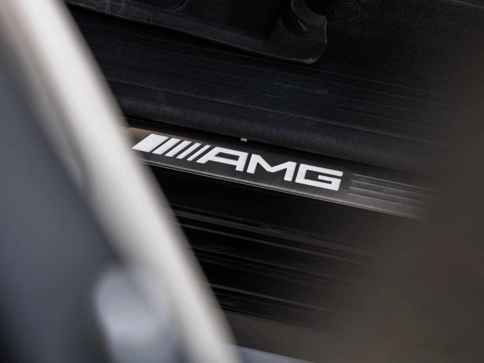 2024 Mercedes-Benz AMG GLE 63 S 4MATIC+ interior, door sill, Macchiato Beige / Black Nappa leather
