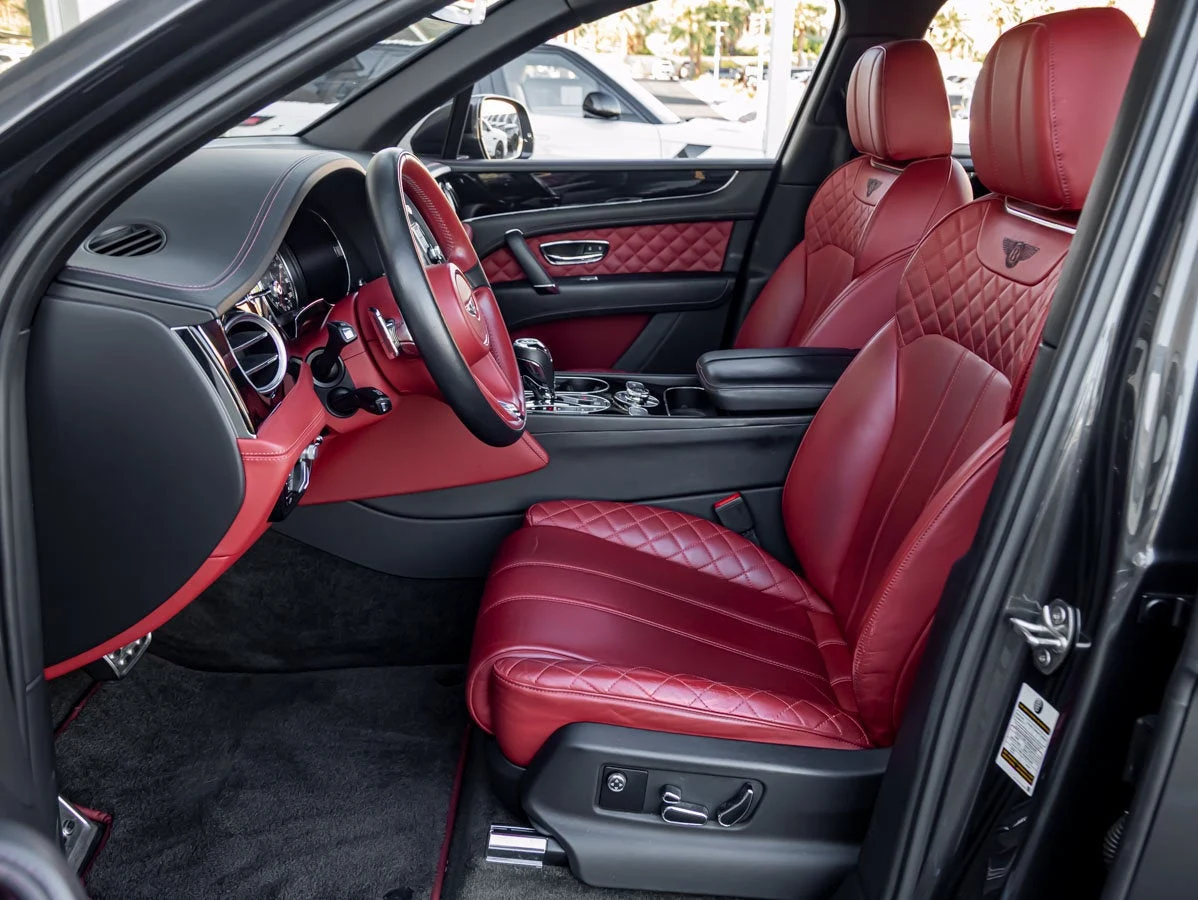 2020 Bentley Bentayga Speed interior, seats, Hotspur hide