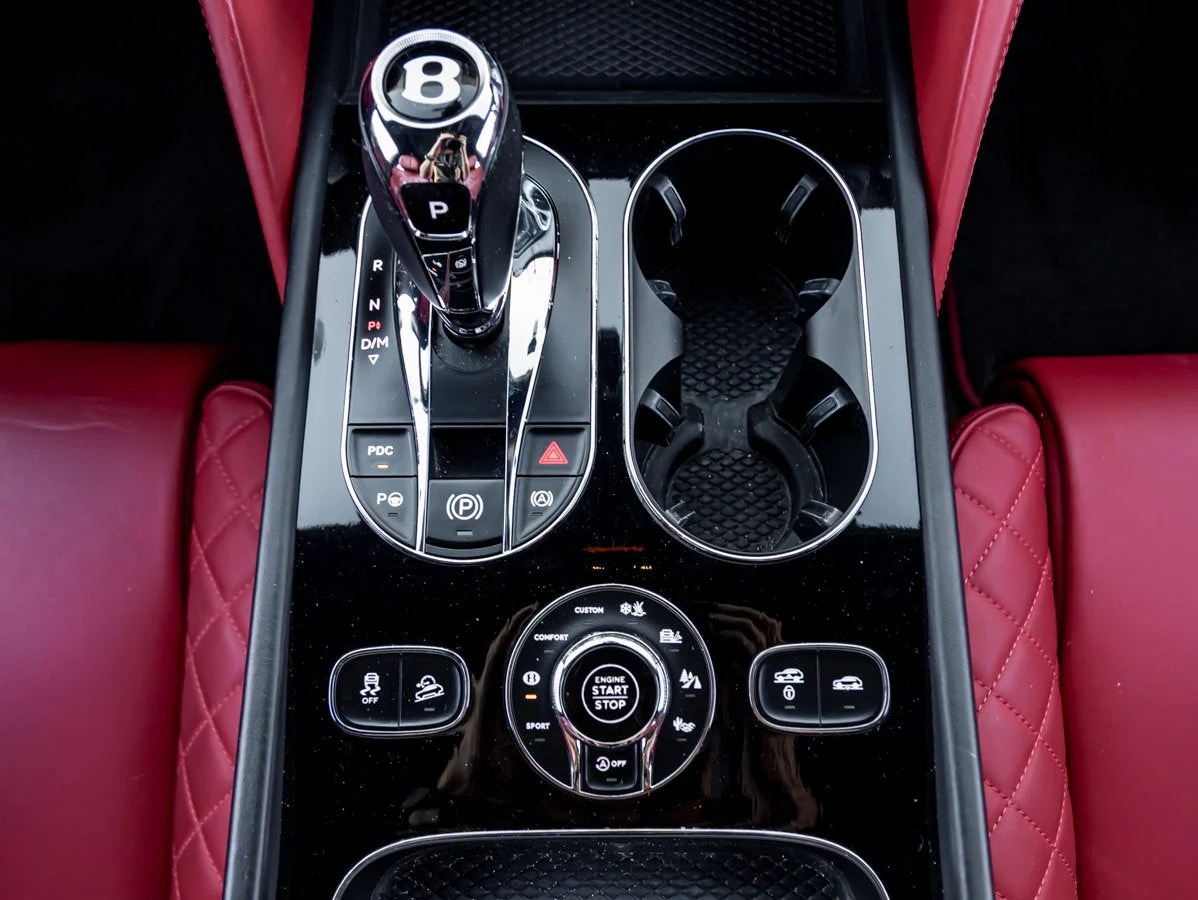 2020 Bentley Bentayga Speed interior, center console, Hotspur hide