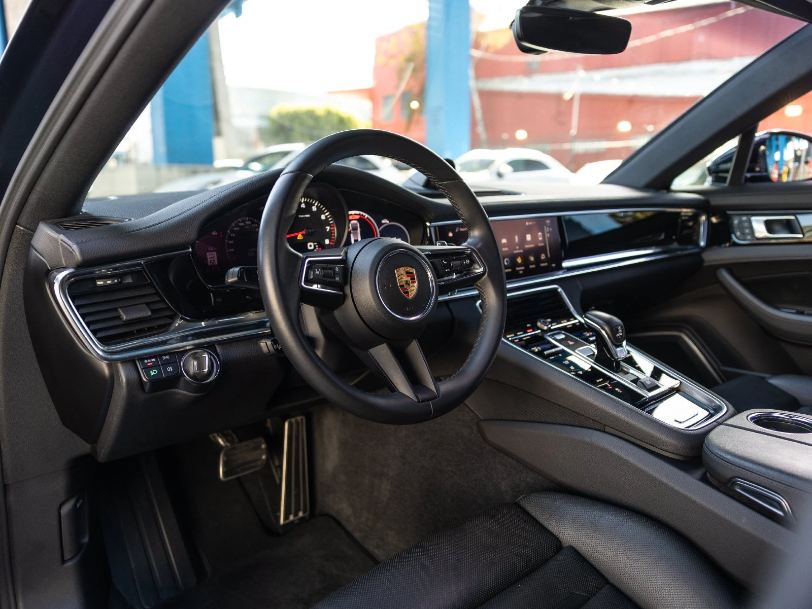 2022 Porsche Panamera 4S interior, dashboard, Black standard interior