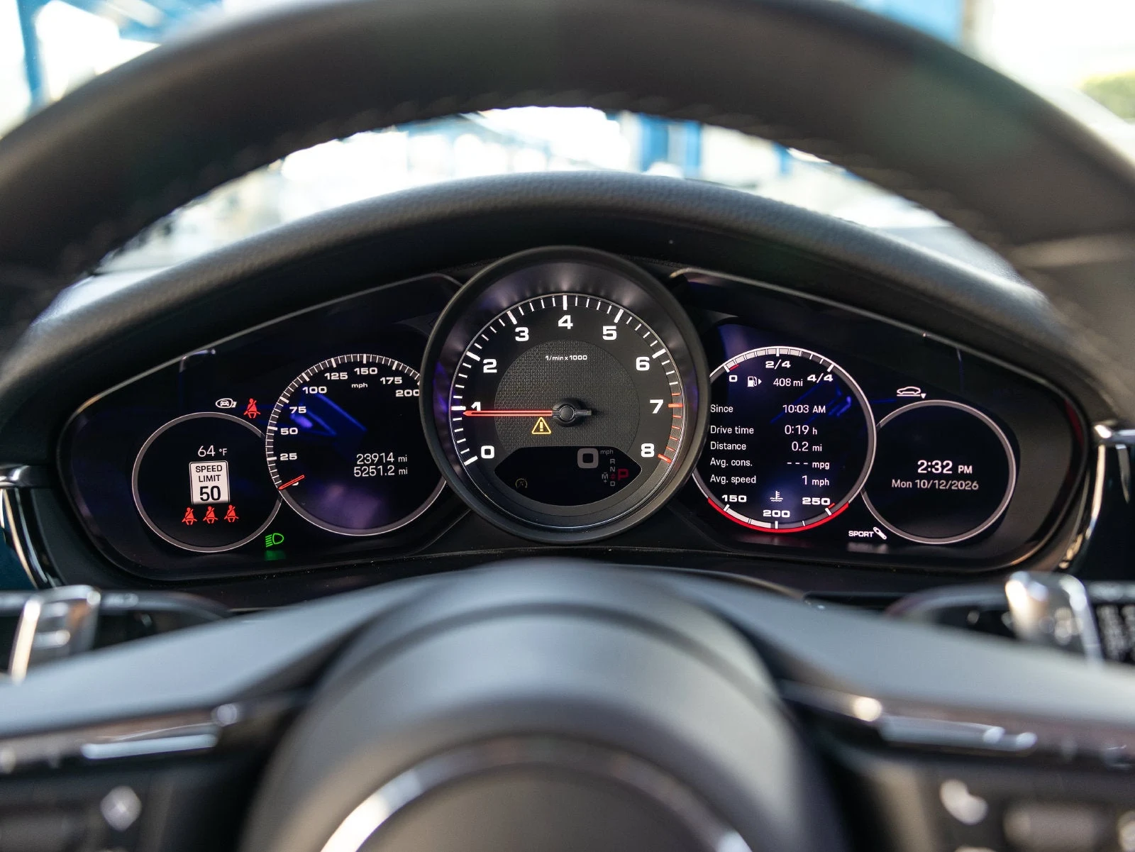 2022 Porsche Panamera 4S interior, Black standard interior