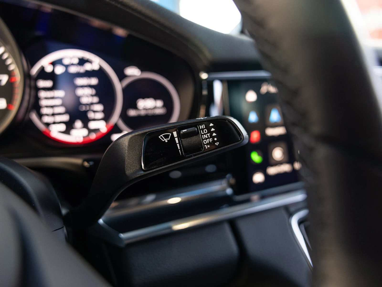 2022 Porsche Panamera 4S interior, center console, Black standard interior