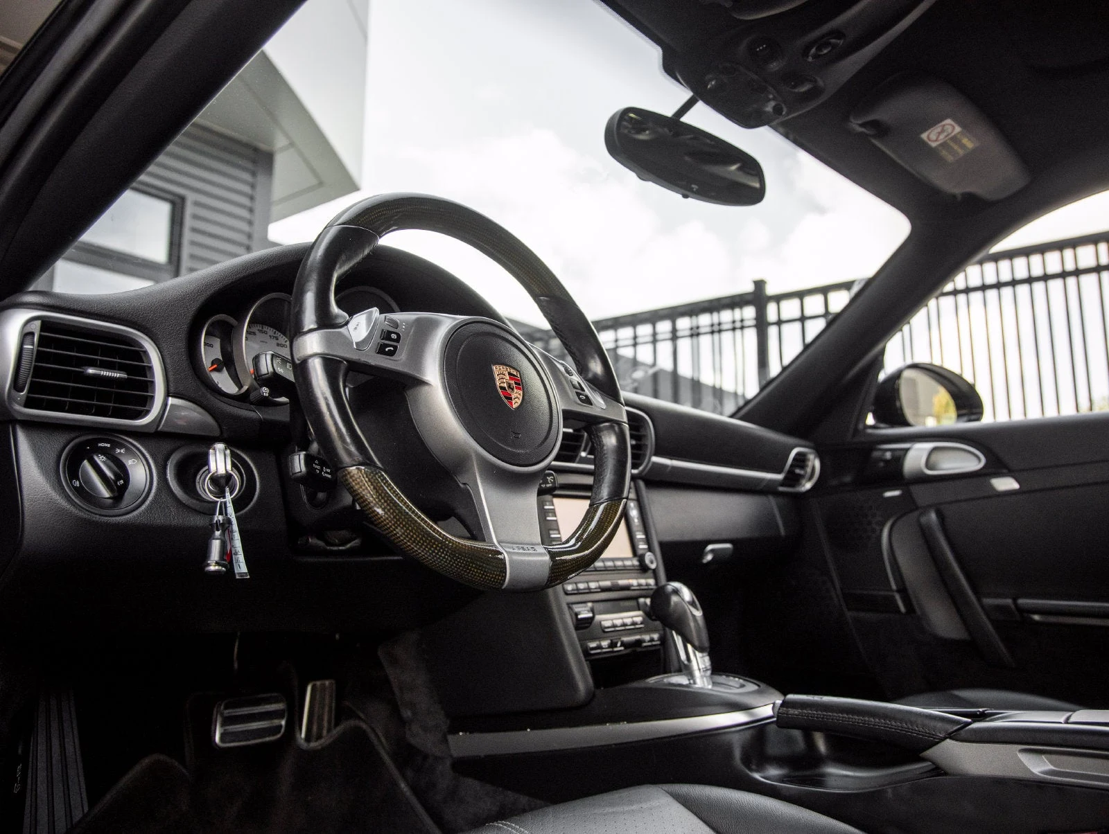 2009 Porsche 911 Carrera S PDK interior, dashboard, Black Standard Leather