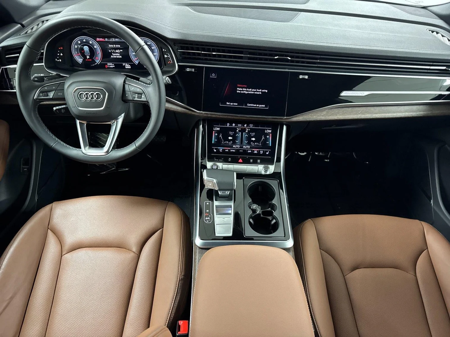 2026 Audi Q8 55 TFSI Premium Plus quattro interior, Okapi Brown