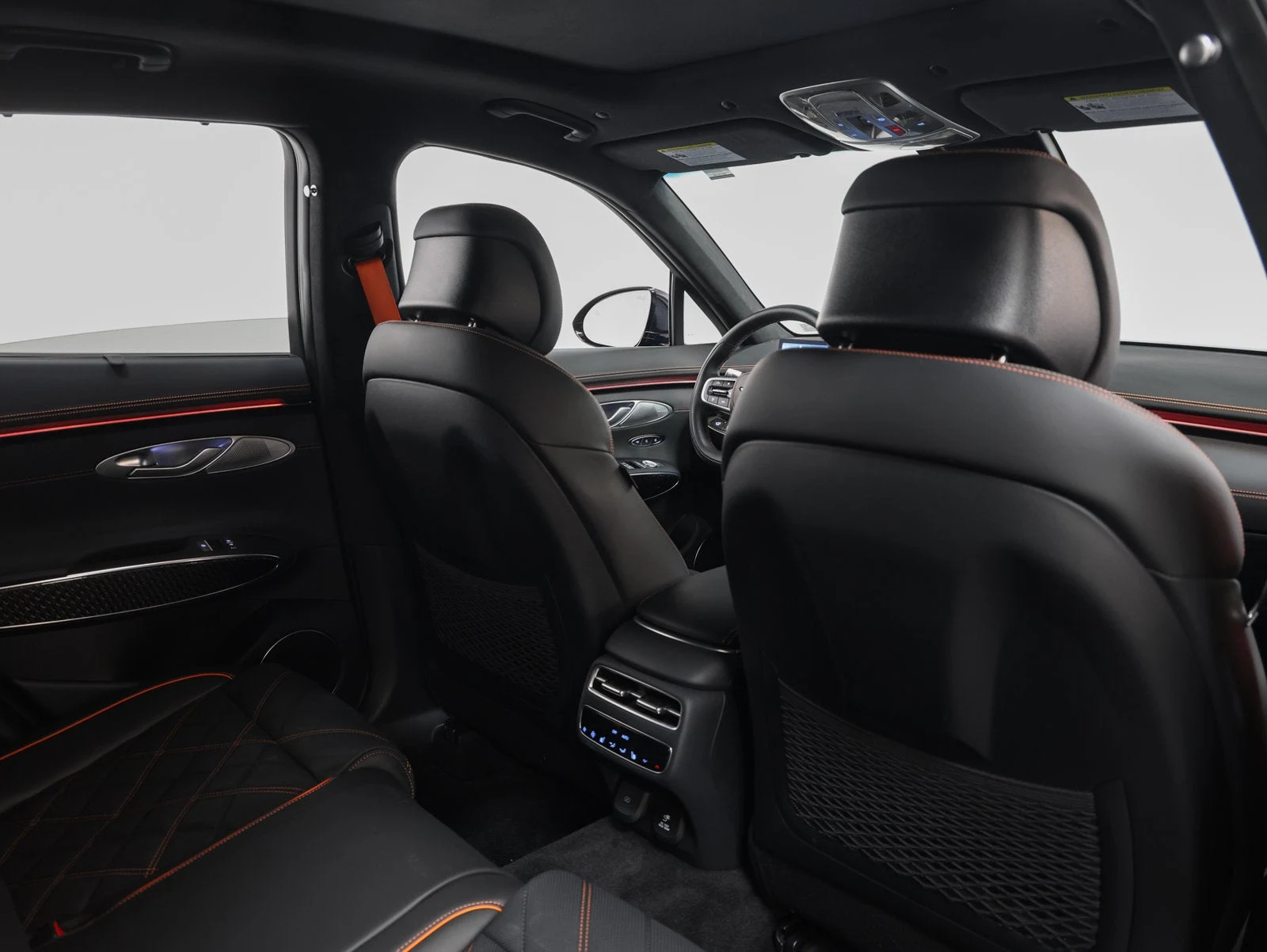 2026 Genesis GV70 3.5T Sport Prestige AWD interior, seats, Obsidian Black Nappa leather