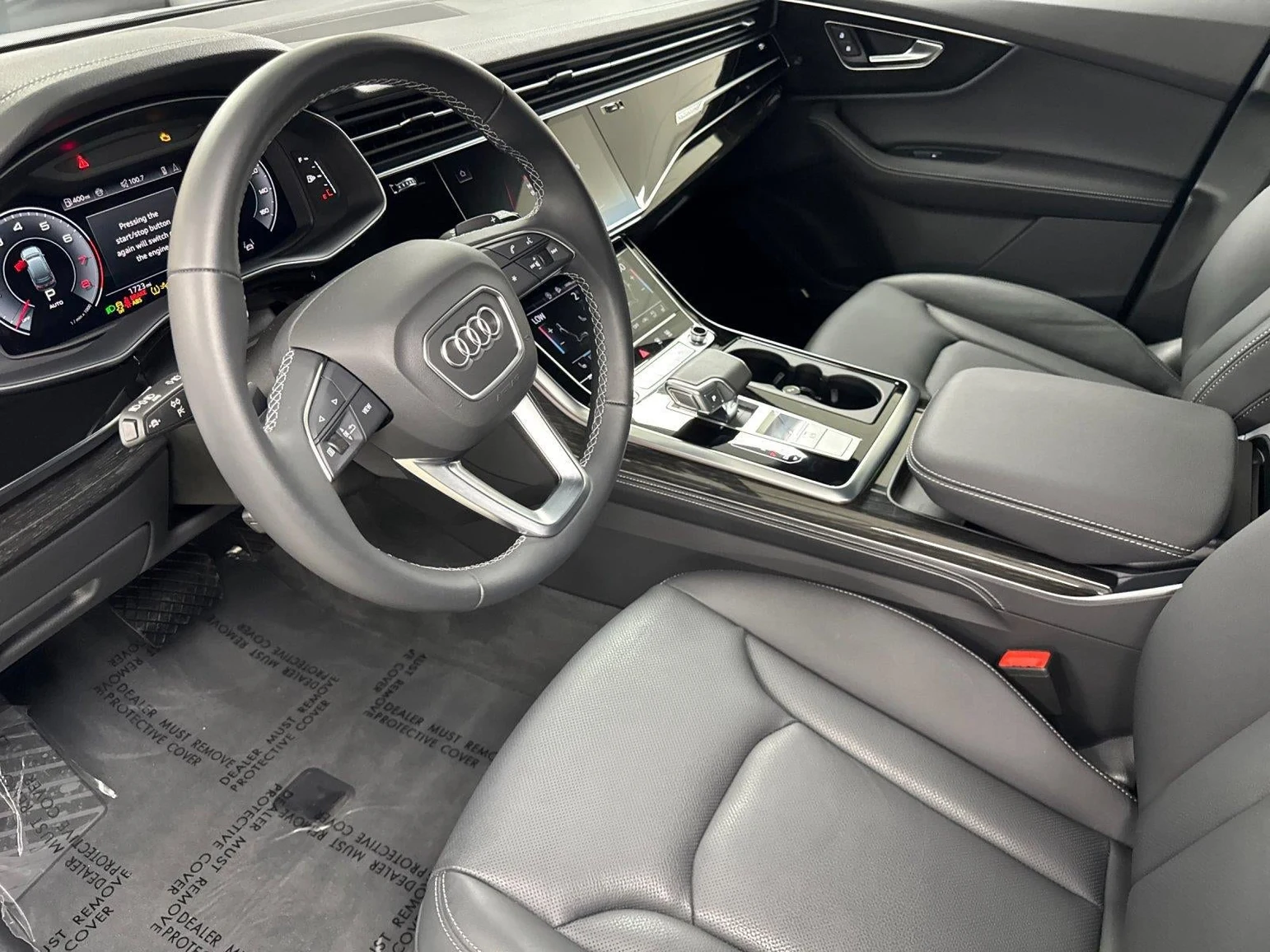 2026 Audi Q7 55 TFSI Premium Plus quattro interior, Black leather