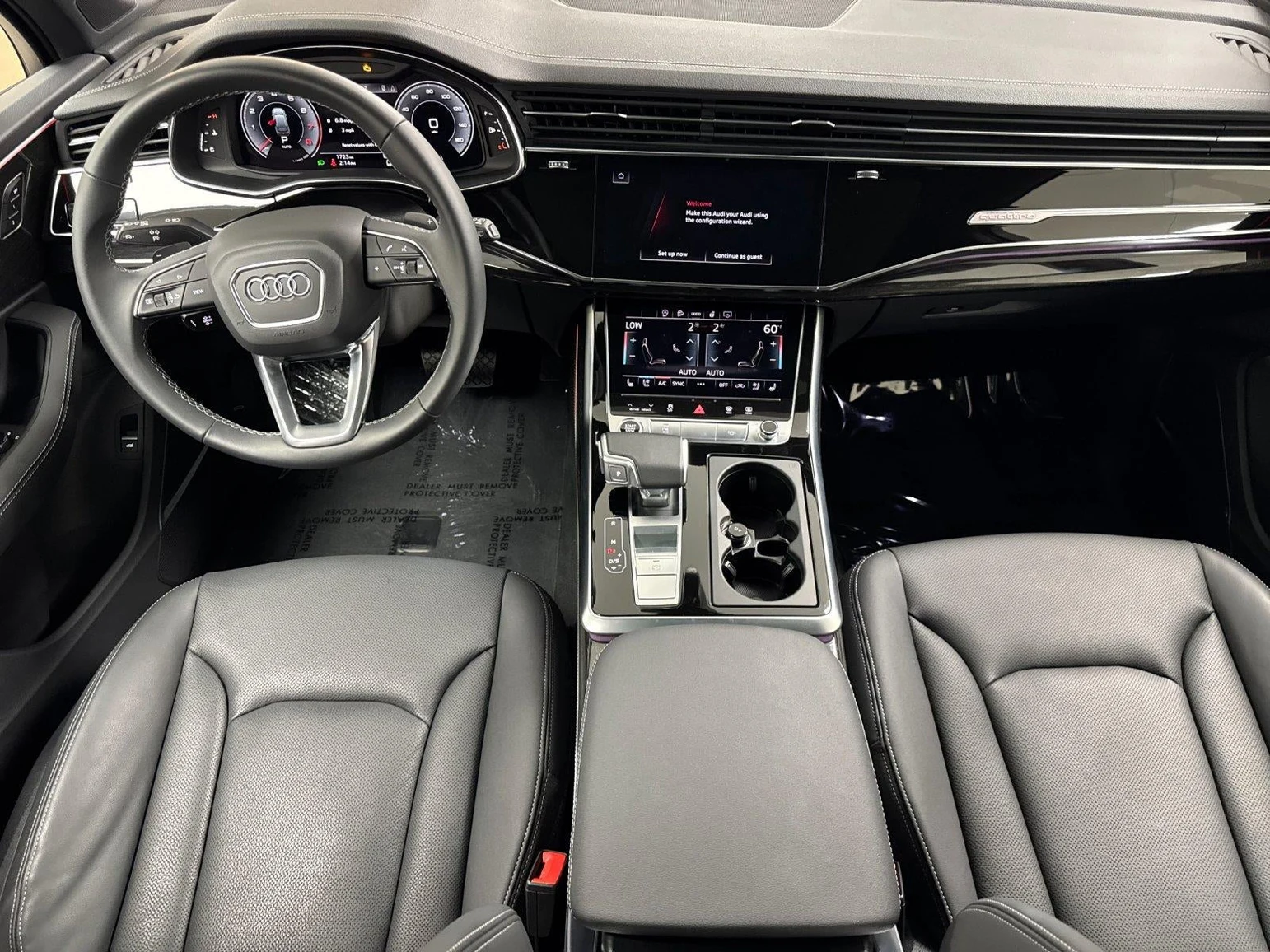 2026 Audi Q7 55 TFSI Premium Plus quattro interior, Black leather