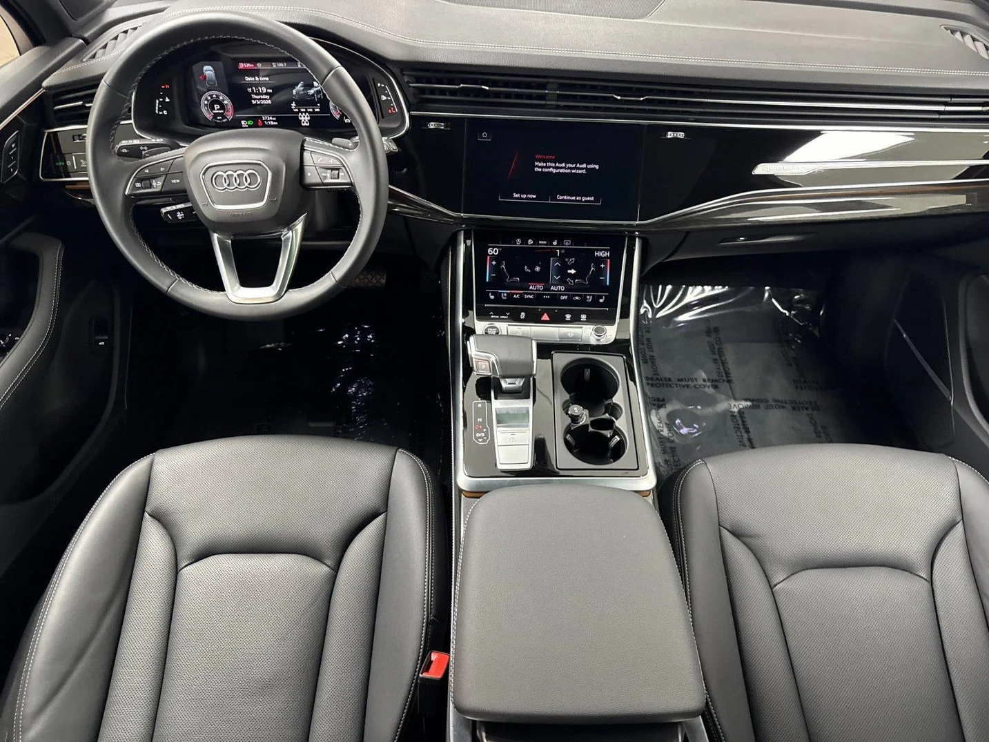 2026 Audi Q7 55 TFSI Premium Plus quattro interior, Black leather