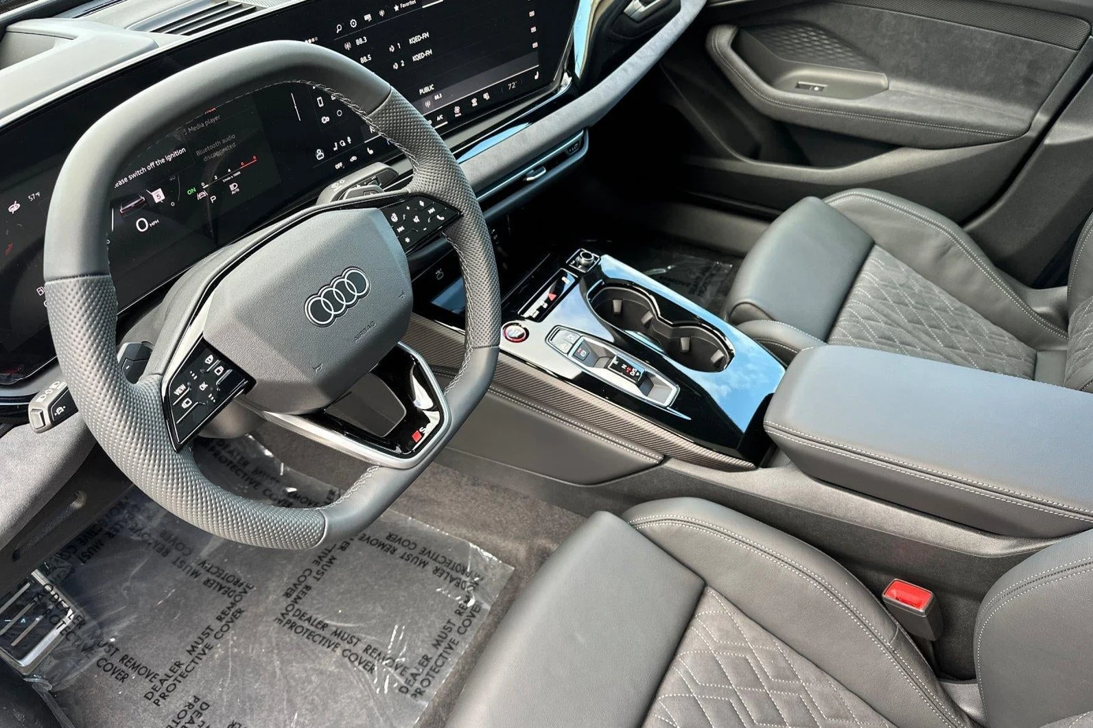 2025 Audi S5 Premium Plus quattro interior, Black leather / Dinamica