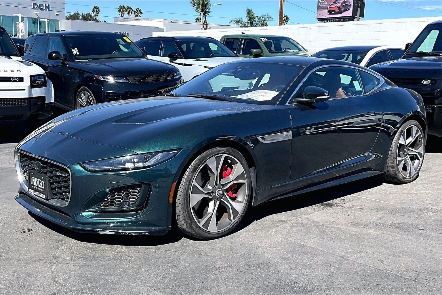 2024 Jaguar F-Type P450 RWD Coupe for sale, exterior, British Racing Green Metallic