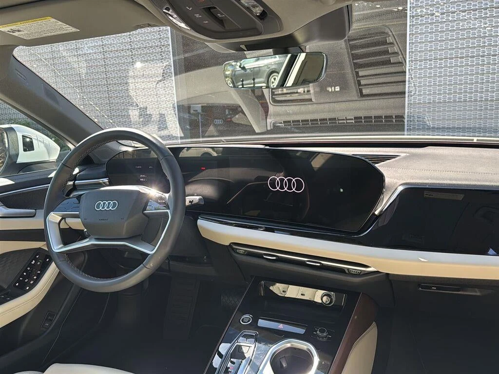 2026 Audi A6 Sedan Premium Plus quattro interior, dashboard, Pearl Beige leather