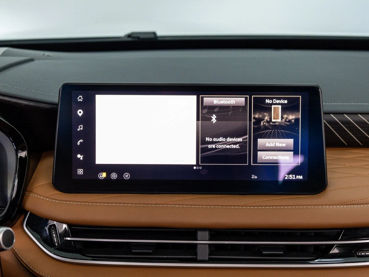 2026 Infiniti QX60 Autograph AWD interior, Saddle Brown semi-aniline leather