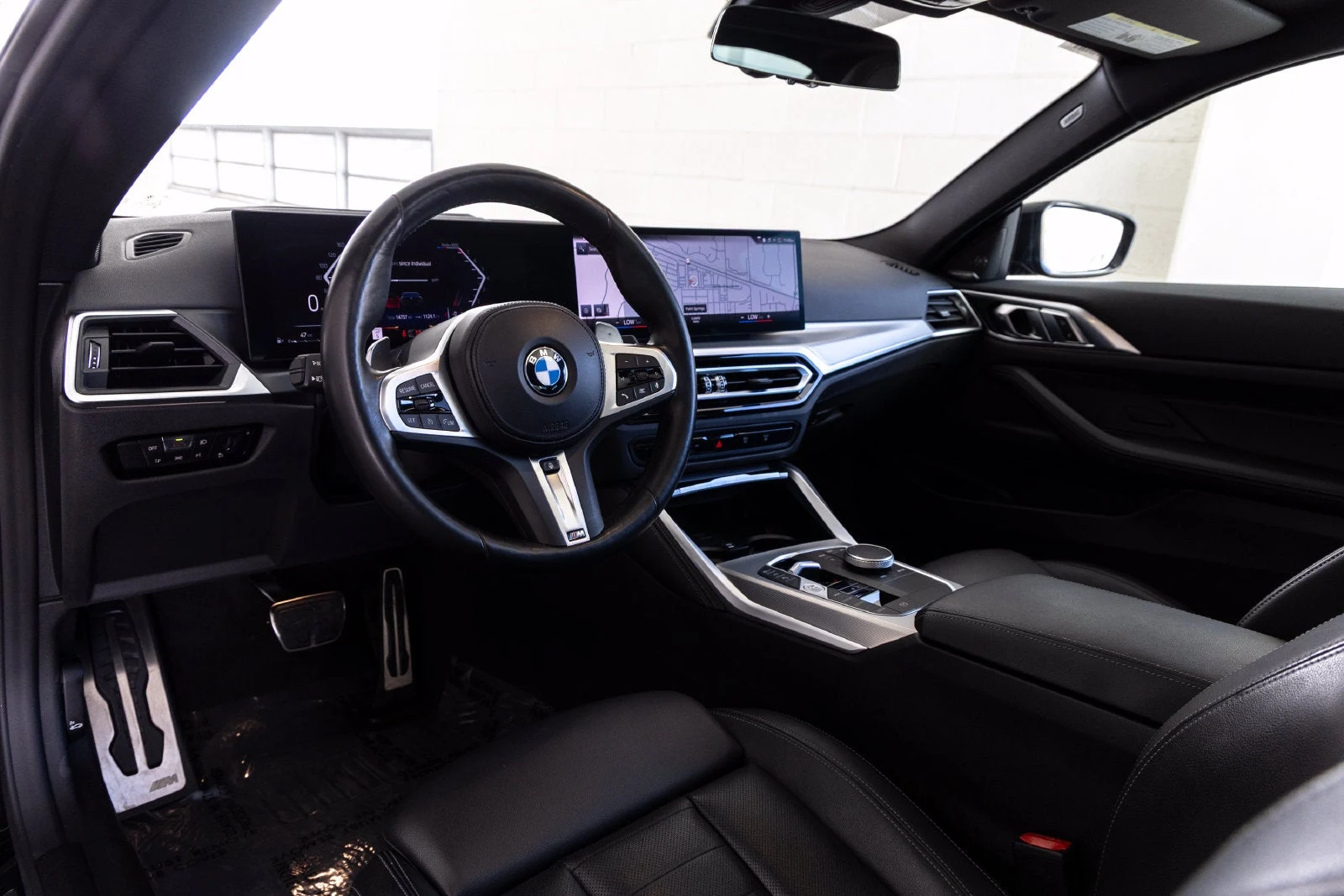 2024 BMW M440i Coupe interior, Black leather