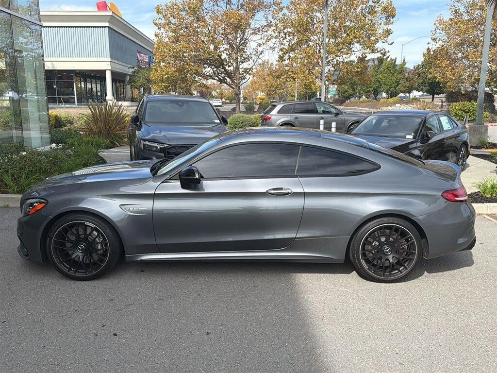 2020 Mercedes-AMG C 63 Coupe, side profile, Selenite Grey Metallic