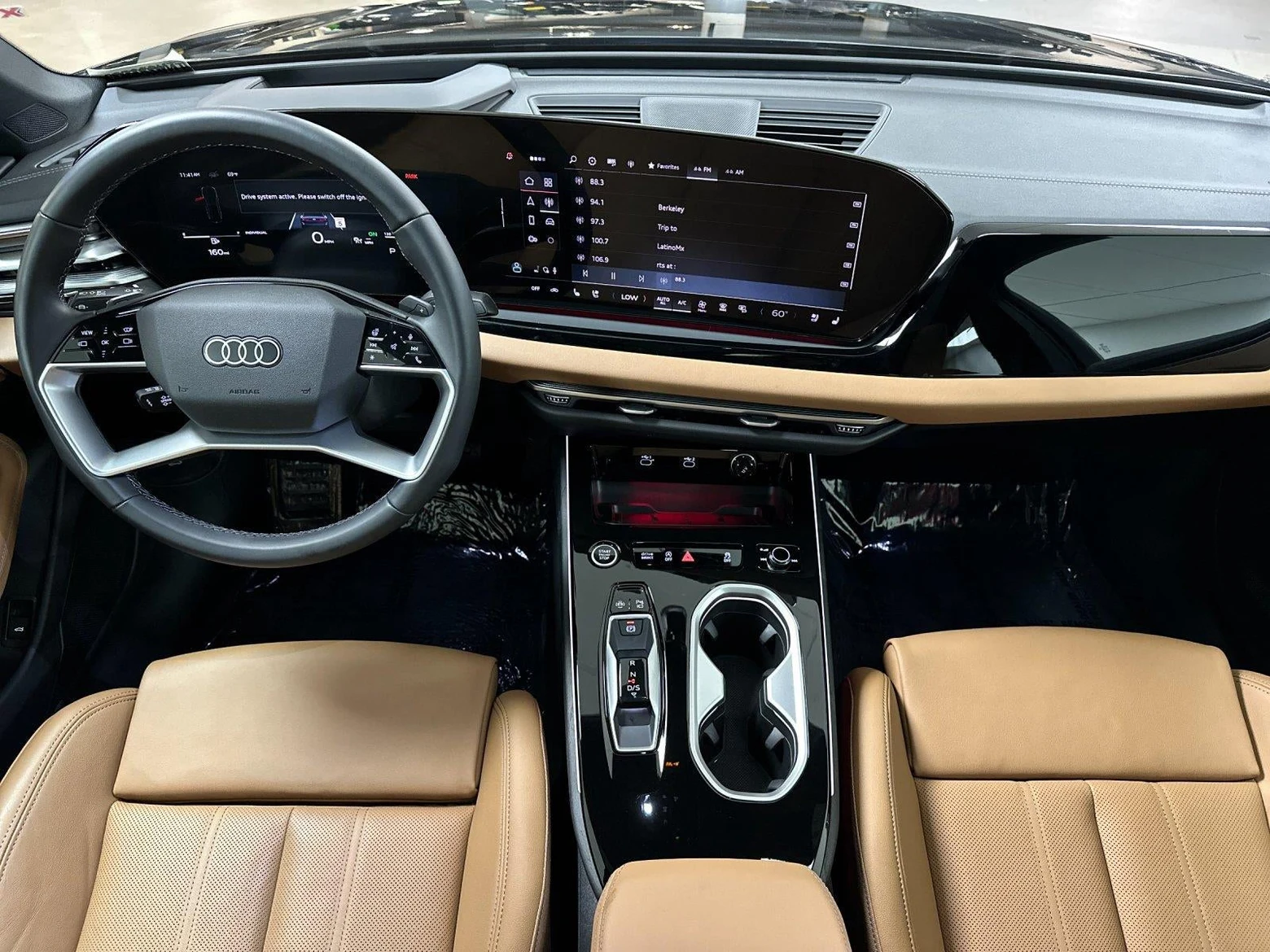 2026 Audi A6 Sedan Premium Plus quattro interior, Muscat Brown leather
