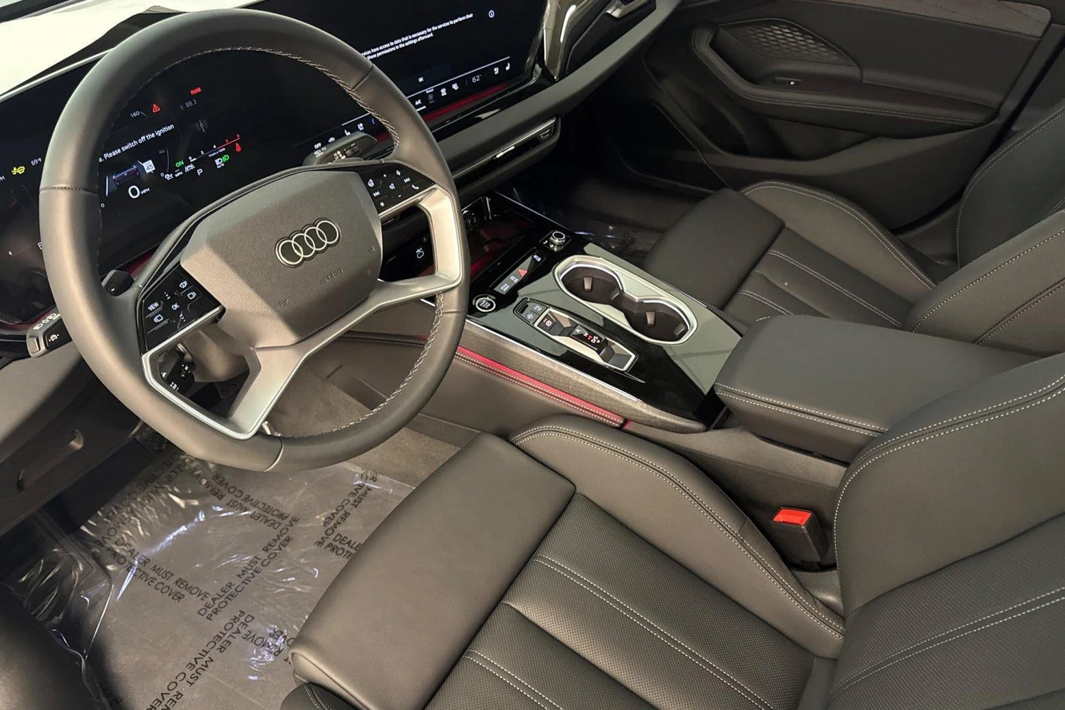 2026 Audi A6 Sedan Premium Plus quattro interior, Black leather