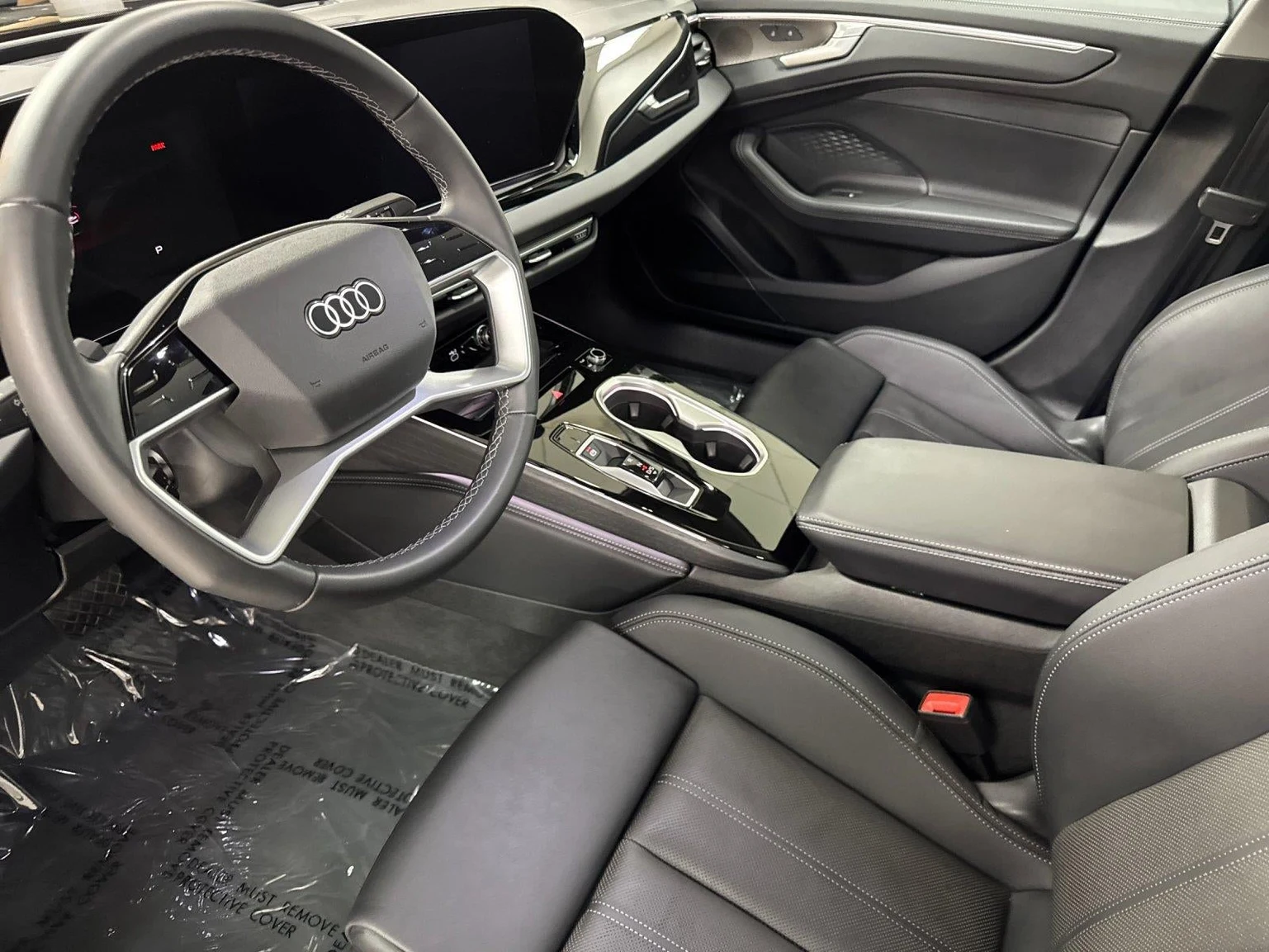 2026 Audi A6 Sedan Premium Plus quattro interior, Black leather