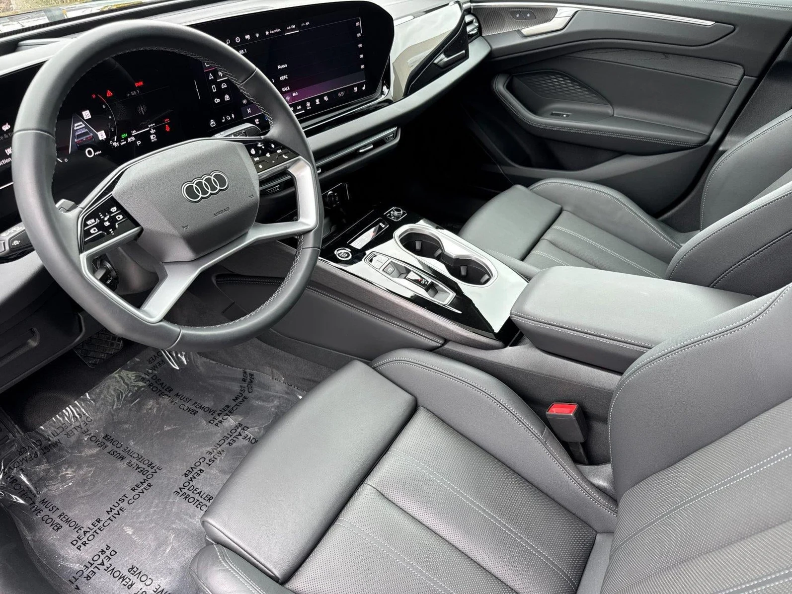 2026 Audi A6 Sedan Premium Plus quattro interior, Black leather