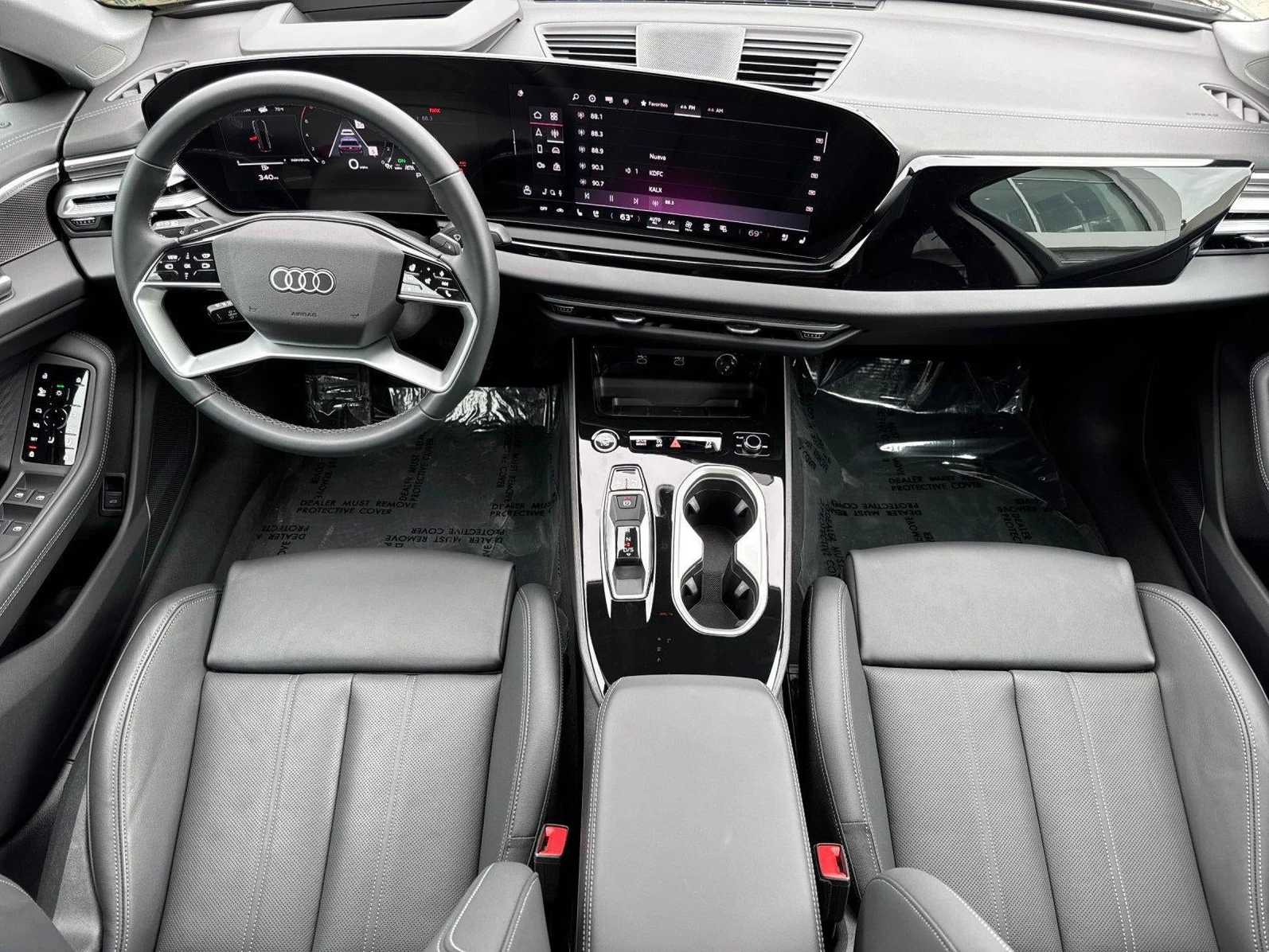 2026 Audi A6 Sedan Premium Plus quattro interior, dashboard, Black leather