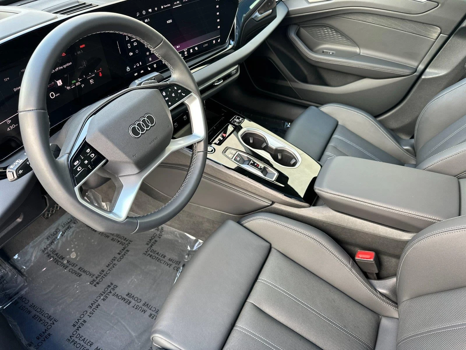 2026 Audi A6 Sedan Premium Plus quattro interior, Black leather