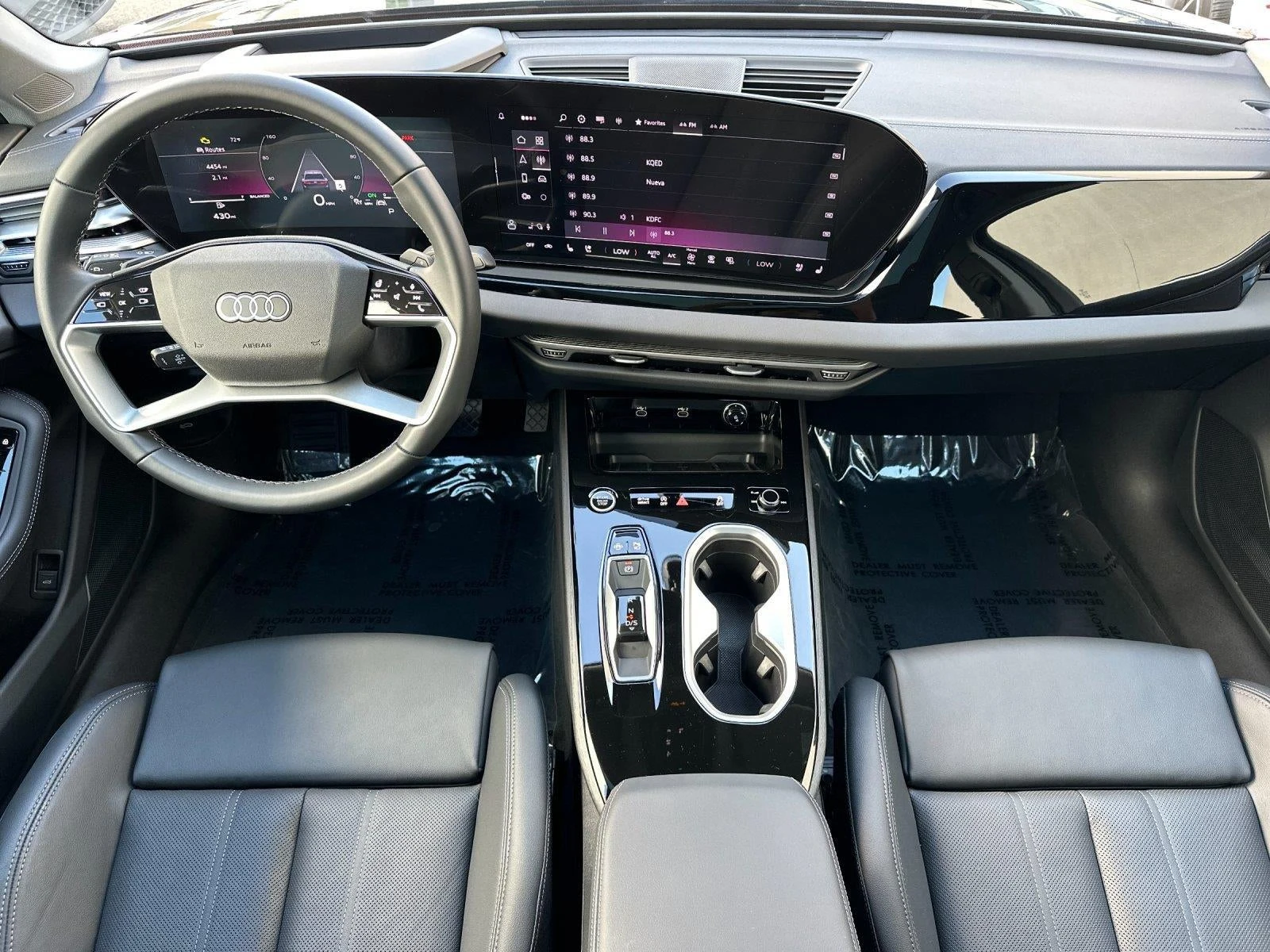 2026 Audi A6 Sedan Premium Plus quattro interior, Black leather