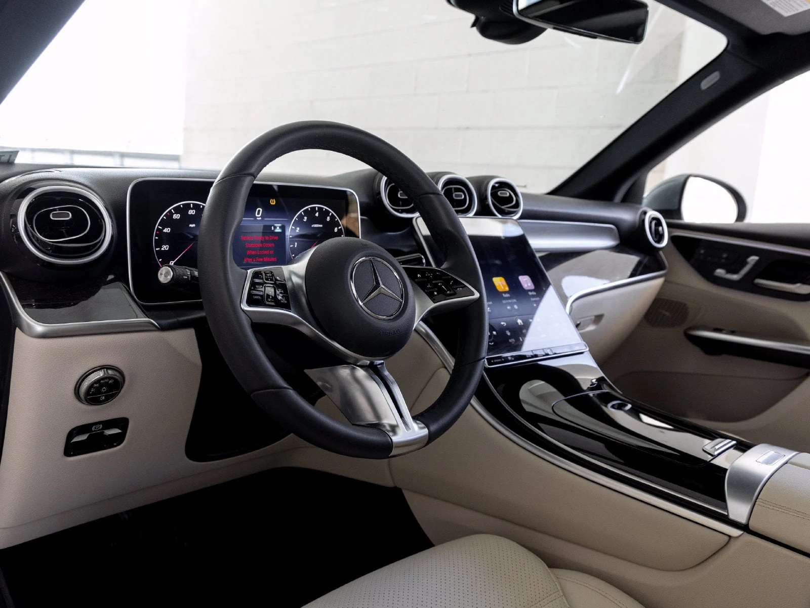 2026 Mercedes-Benz GLC 300 SUV interior, dashboard, Macchiato Beige MB-Tex