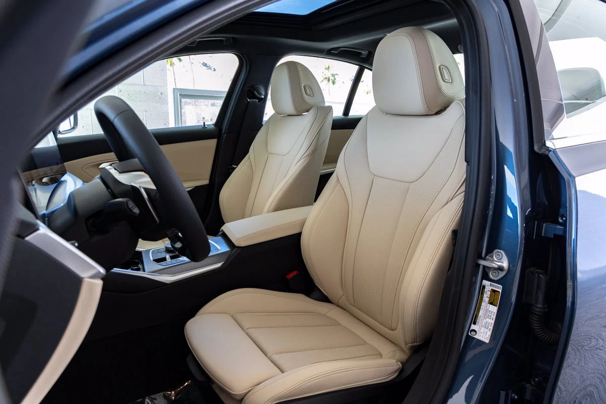 2026 BMW 330i interior, seats, Canberra Beige