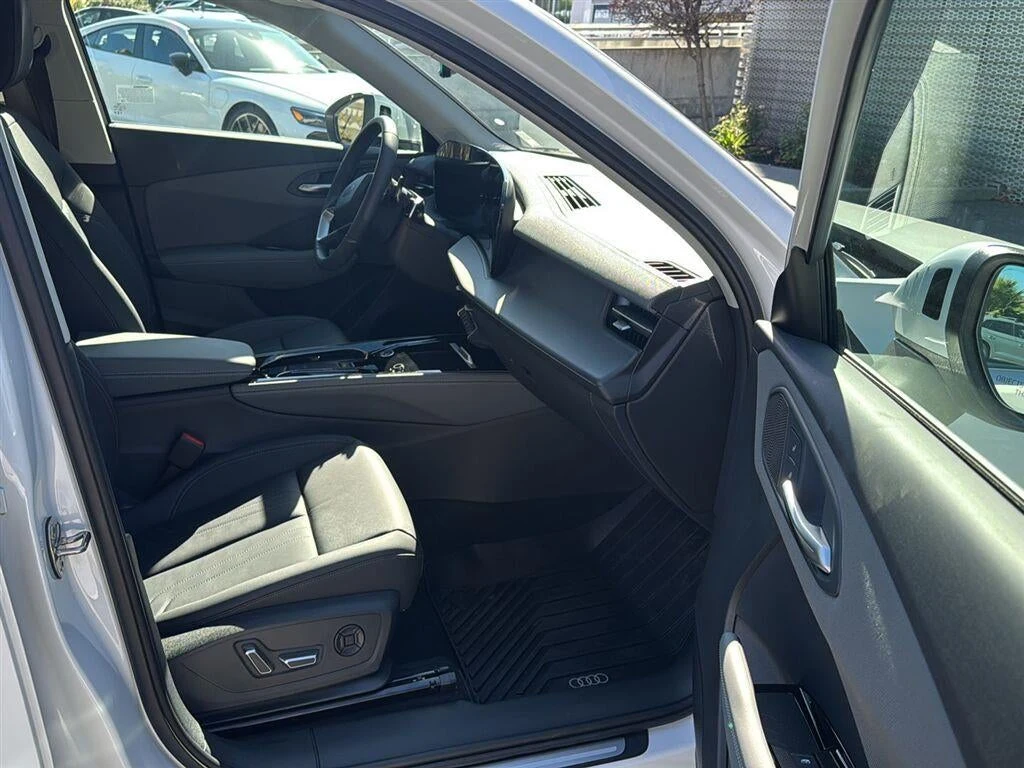 2026 Audi Q3 S line quattro interior, Black leather with Steel Gray stitching