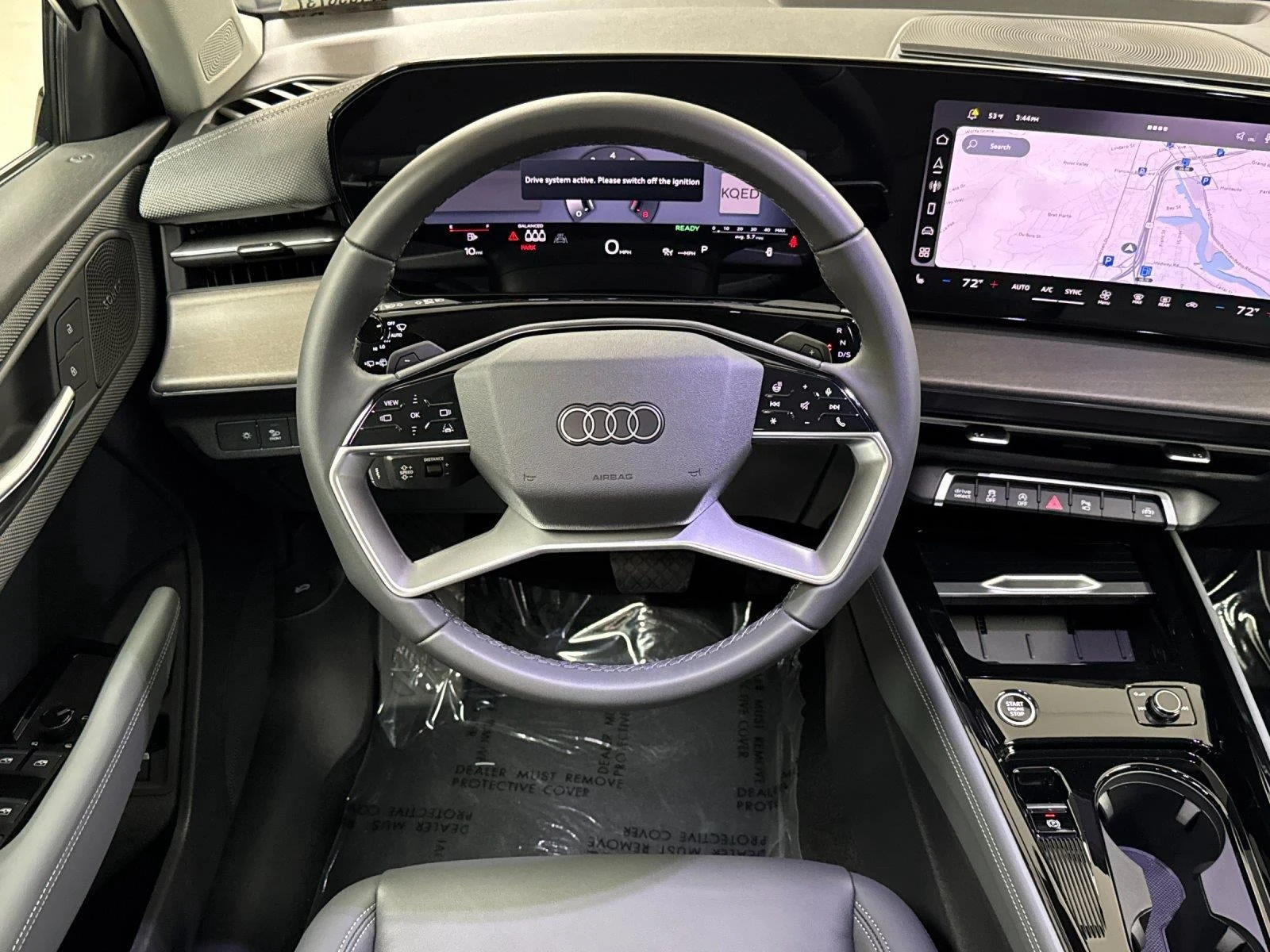 2026 Audi Q3 S line quattro interior, Black leather with Steel Gray stitching