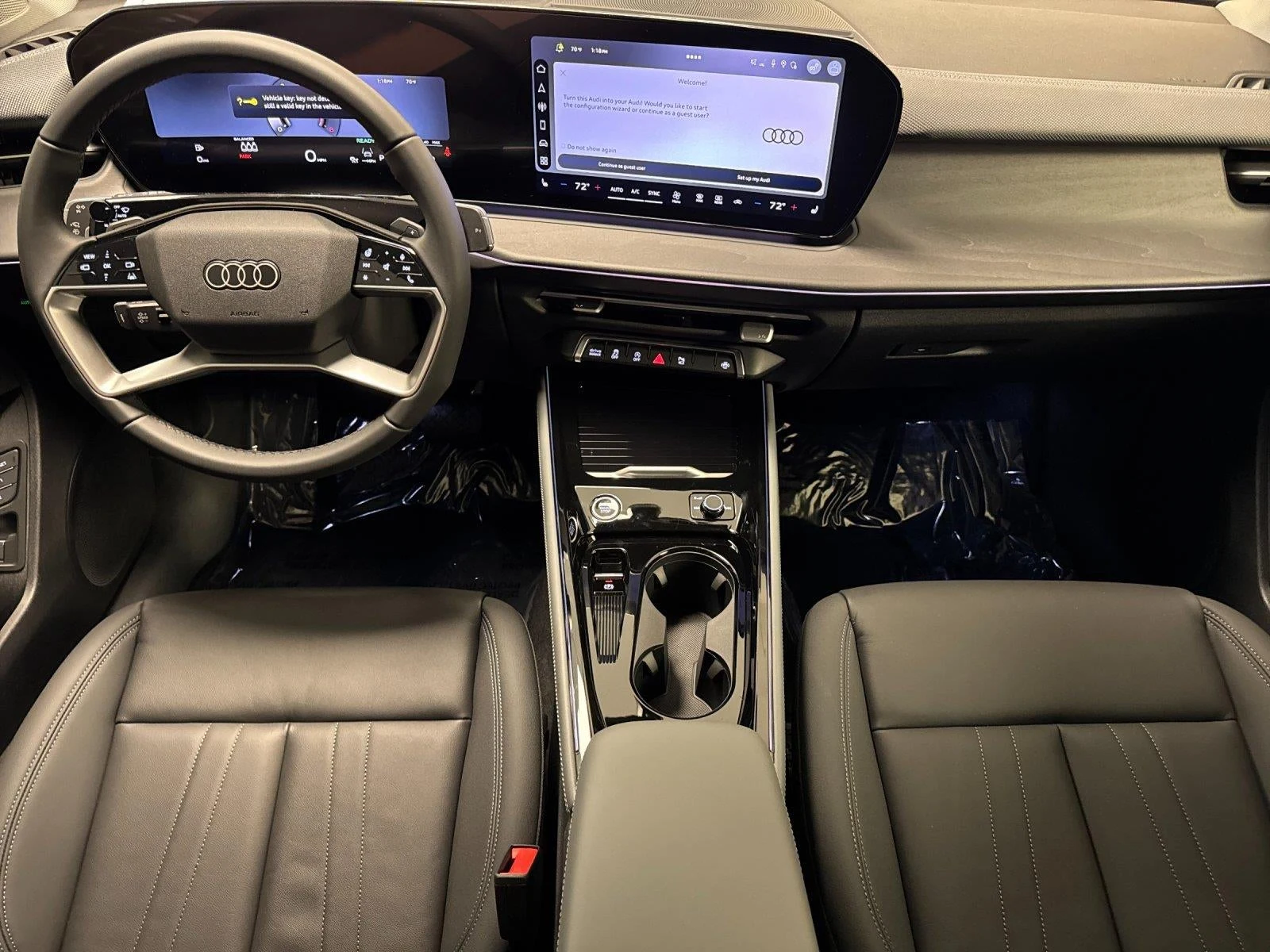 2026 Audi Q3 S line quattro interior, Black leather with Steel Gray stitching