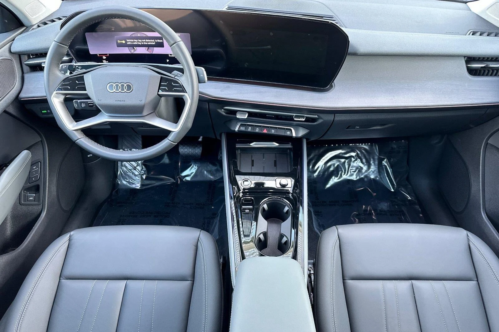 2026 Audi Q3 S line quattro interior, dashboard, Black leather with Steel Gray stitching