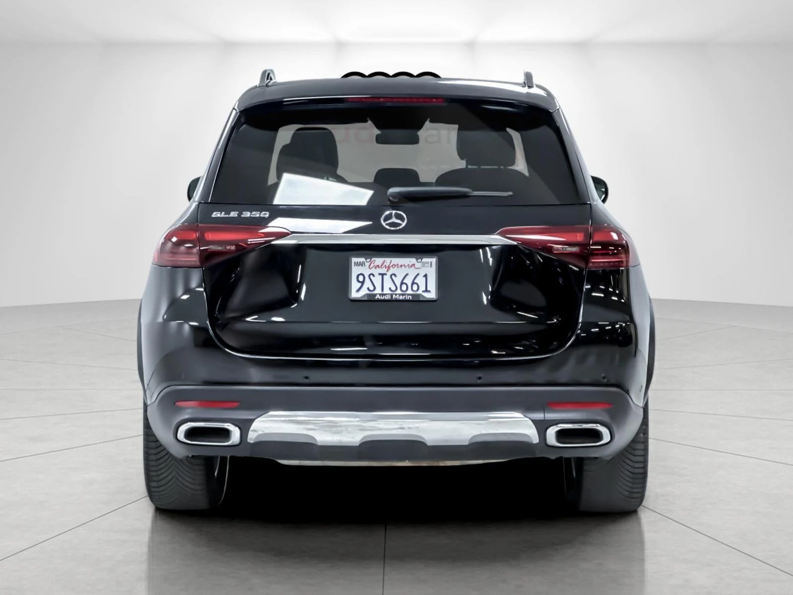 2025 Mercedes-Benz GLE 350, rear three-quarter view, Black