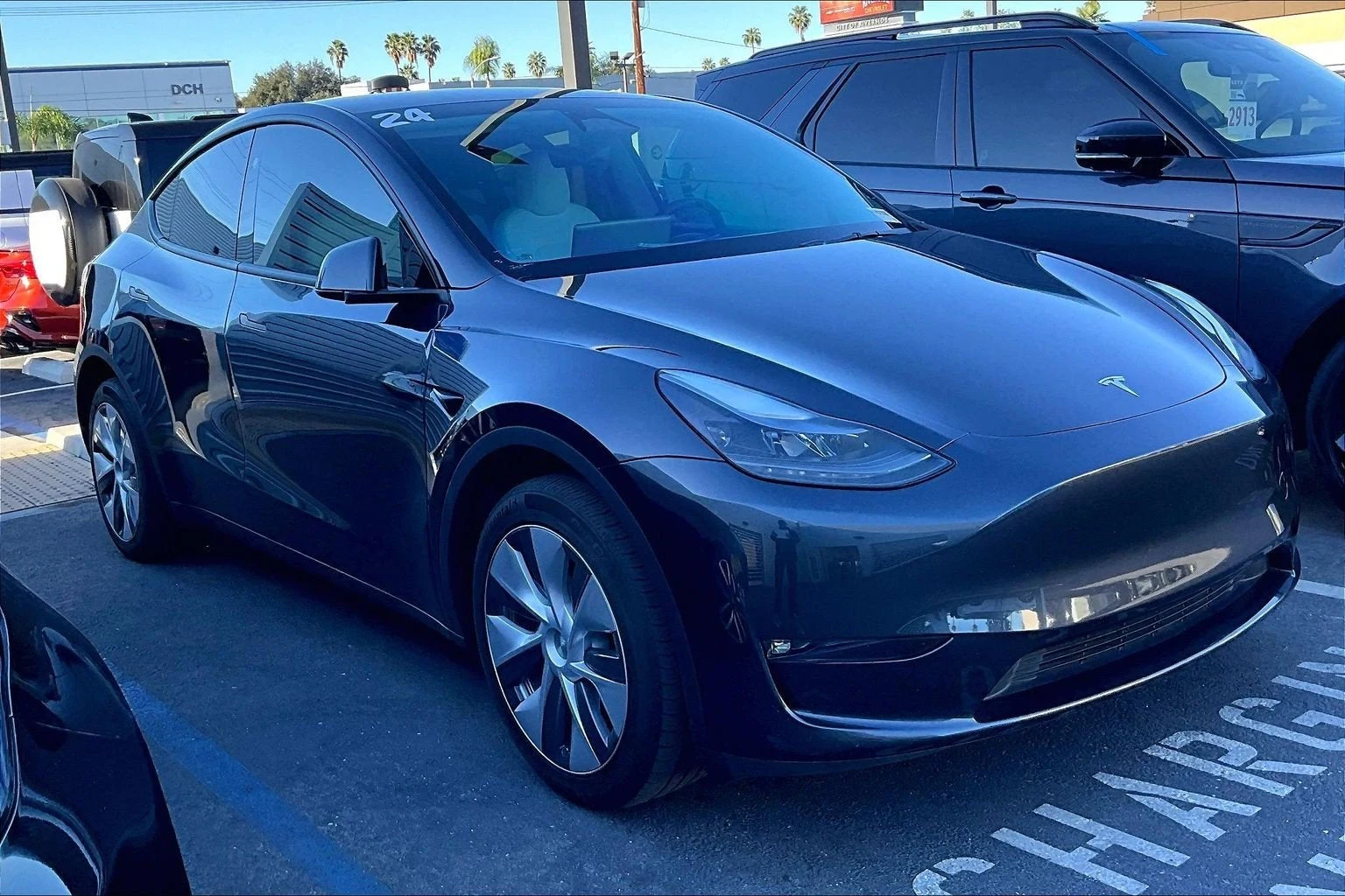 2024 Tesla Model Y Long Range AWD for sale, exterior, Gray