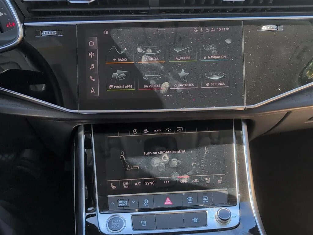 2023 Audi Q7 45 TFSI Premium Plus quattro interior, dashboard, Saiga Beige leather